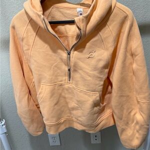 Peach Half-Zip Hoodie Peloton Lululemon